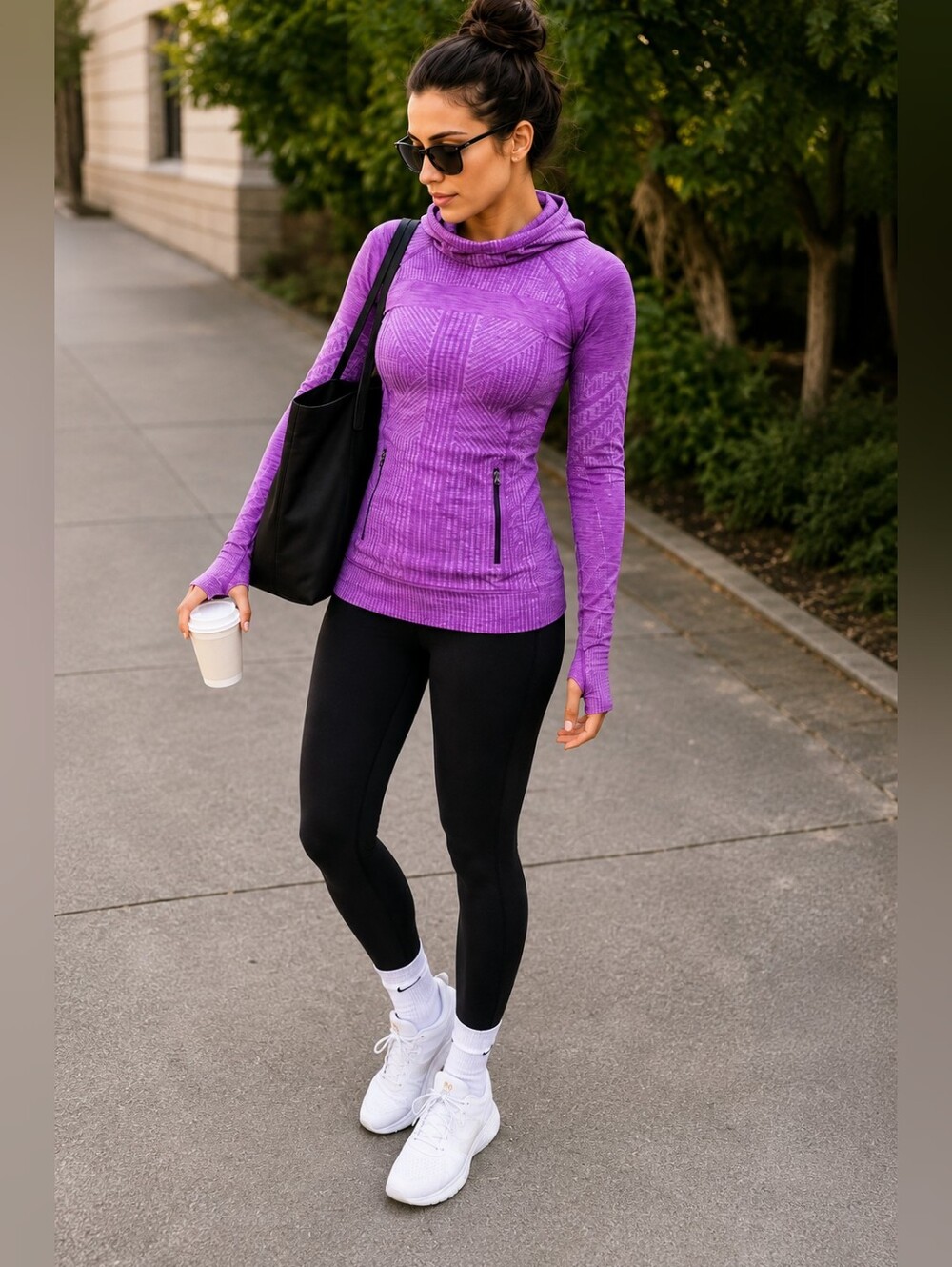 Lululemon Rest Less Hoodie Heathered Tender Violet Purple Size 2
